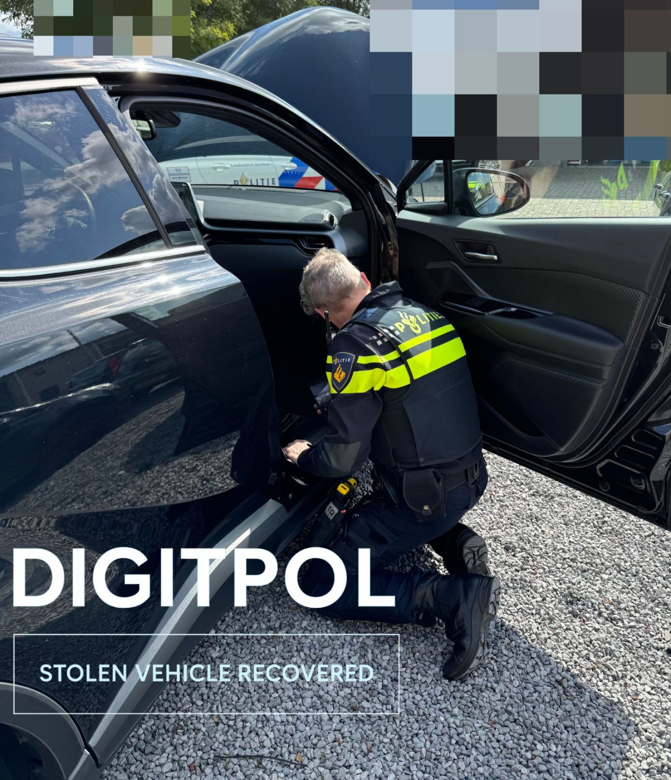 DIGITPOL Spoort Gestolen Nederlands-Geregistreerde Toyota op, Verkocht met Valse Blanco Duitse Documenten