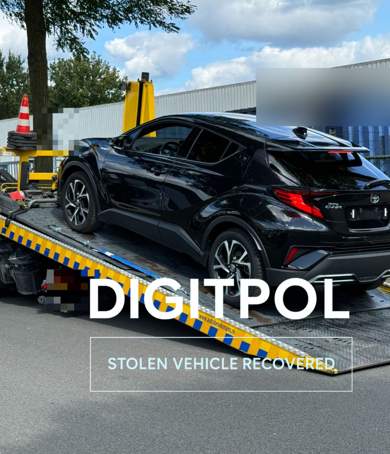 DIGITPOL Spoort Gestolen Nederlands-Geregistreerde Toyota op, Verkocht met Valse Blanco Duitse Document