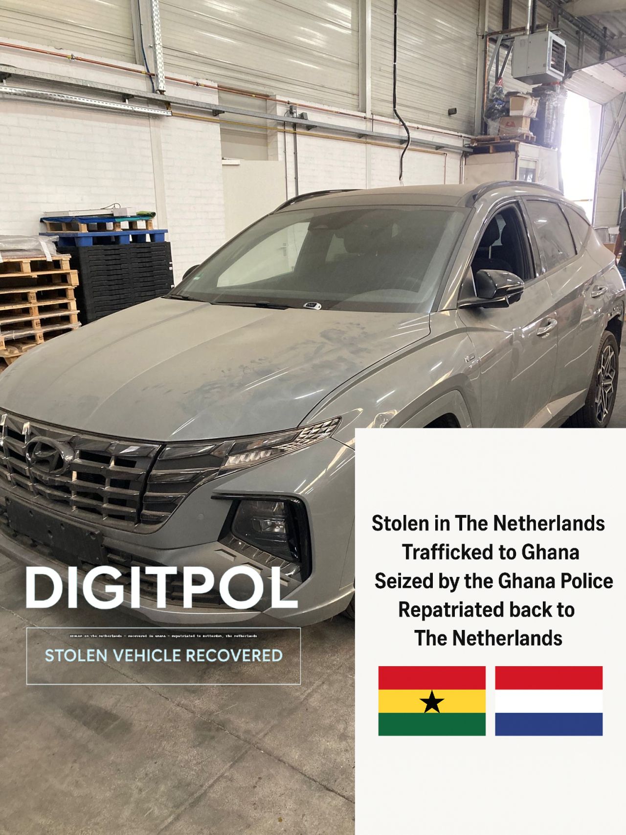 Hyundai Tuscan stolen in the Netherlands and Tracked to Ghana Hyundai Tuscan stolen in the Netherlands and Tracked to Ghana